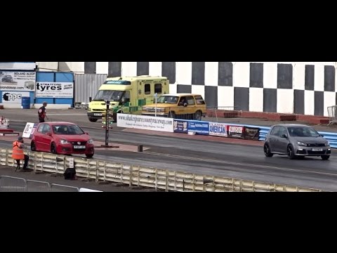 2014 GTI Inters - VW Golf R 1/4 mile - 12.85 @ 107.65 mph