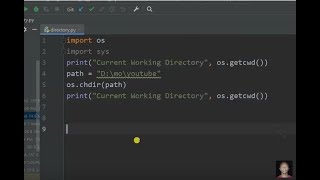 How to change directory in the python