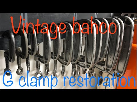 Mega vintage bahco G clamp restoration / cleanup