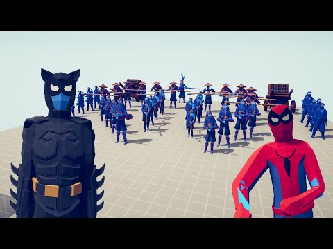 BATMAN & SPIDERMAN vs EVERY FACTION - Totally Accurate Battle Simulator TABS