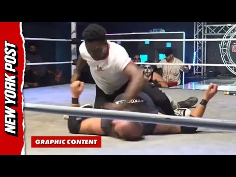 Ring rage! Watch Raja Jackson PUMMEL Syko Stu in Horrifying Video