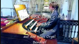 preview picture of video 'Johann Sebastian Bach  Fantasie und Fuga c-Moll BWV 537 Klais Orgel in Bendorf'