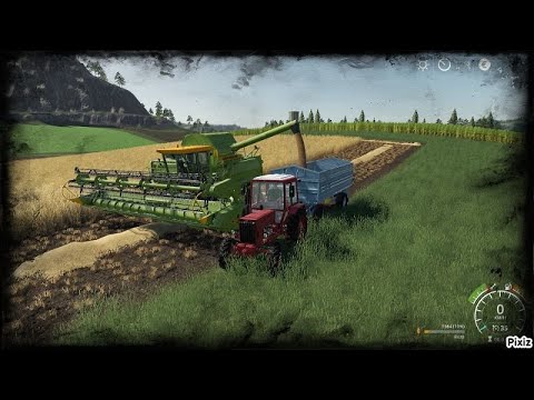 Wheat harvest, straw baling, wrapping.|Felsbrunn Map| Farming Simulator 19| Timelapse