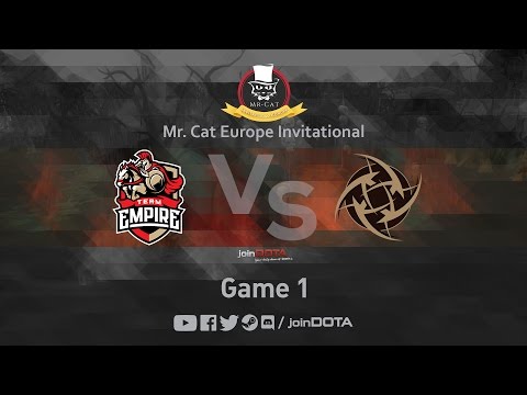 Team Empire vs Ninjas in Pyjamas Game 1 - Mr. Cat Inv. EU - @GarethCasts @TrentPax