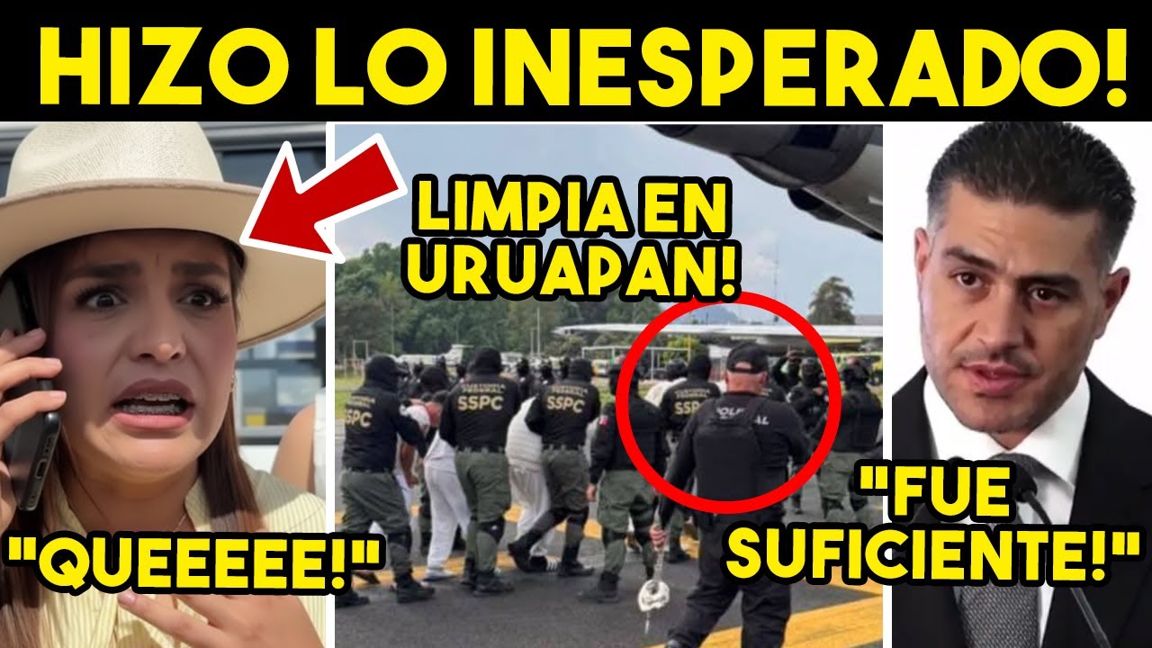 TOMALA! GRECIA QUIROZ HELADA, HARFUCH HACE LIMPIA EN URUAPAN. SE CAE FARSA, ADIOS