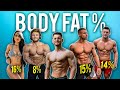 REAL BODY FAT PERCENTAGE EXAMPLES (Jeff Nippard, Stephanie Buttermore, Kinobody, Mike Thurston etc.)