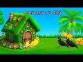 HEAVY RAIN IN JUNGLE MORAL STORY IN TAMIL VILLAGE BIRDS CARTOON