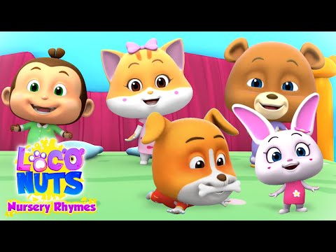Five Little Babies | loco nuts nursery rhymes | loconuts kids songs | kids tv