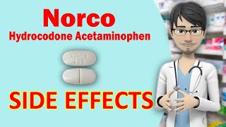 Norco Hydrocodone Acetaminophen SIDE EFFECTS (common)