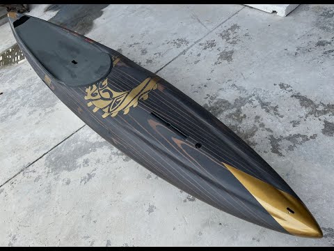 HYPR Prone - MATTE -12'0" x 20.5" x 8.6" - 209 Liters - Molded Dark Ebony Wood Sandwich Construction