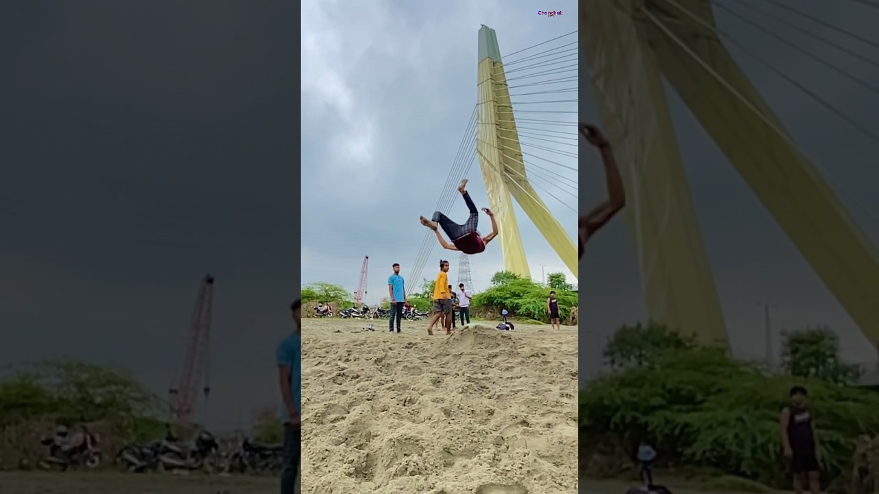 Double wapster flips | gymnastics shorts video | Chanchal Kumar #shortsvideo #frontflip #trending