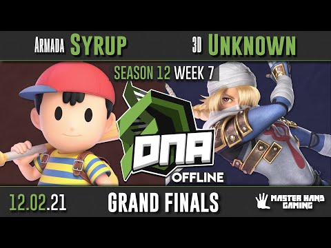 DNA S12:W7 - Armada | Syrup (Ness) Vs. 3D | Unknown (Sheik) - Grand Finals