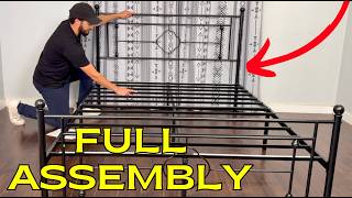How To Assemble Allewie Metal Victorian Vintage Bed Frame