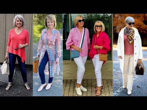 Outfits casuales para vestir con estilo a los 50 y 60 o 70 años