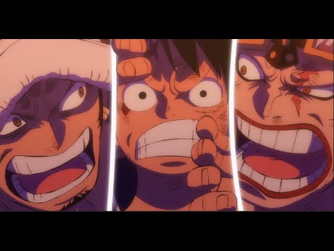 Luffy calls out Law and Kid for being wussies Eng Dub