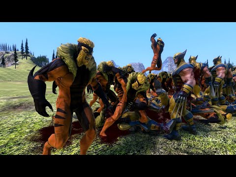 Sabertooth VS. Wolverine - Ultimate Epic Battle Simulator - UEBS
