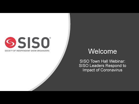 SISO Town Hall: SISO Leaders Respond to Impact of Coronavirus