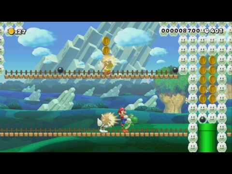 The Longest Bridge 100 Coins by dave 一SUPER MARIO MAKER一 No Commentary 1AP