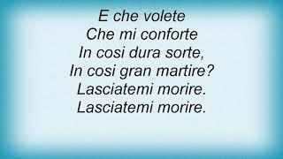 Jewel - Lasciatemi Morire Lyrics