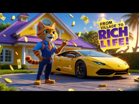 The Millionaire Cat From Village to Dream Life! #1
