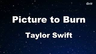 Picture To Burn - Taylor Swift Karaoke【No Guide Melody】