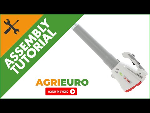 IKRA IAB 40-25 40V Battery Leaf Blower - Assembly tutorial