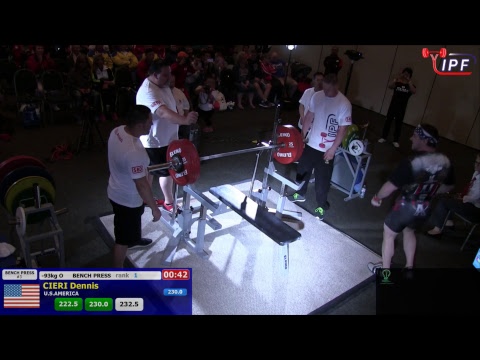 Open Men, 93kg & 105kg - 2017 IPF Classic Bench Press World Championship