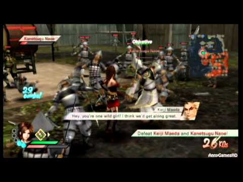 Samurai Warriors 3 - Kai Hime Story 3 - Assault on Oshi Castle - Part 1 [ENG voice][Wii]