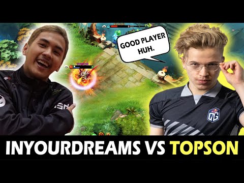 TOPSON getting a Hard Game in MID vs TOP PLAYER of SEA Server [inYourdreaM] DOTA 2
