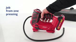 Cordless tire inflator WORTEX CTI 1811