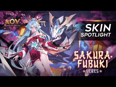 Veres Sakura Fubuki Skin Spotlight - Garena AOV (Arena of Valor)