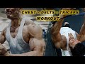 Complete CHEST-DELT- TRICEPS Workout For MASS GAIN |RAW UNCUT- एक घंटे का पूरा वर्कआउट|