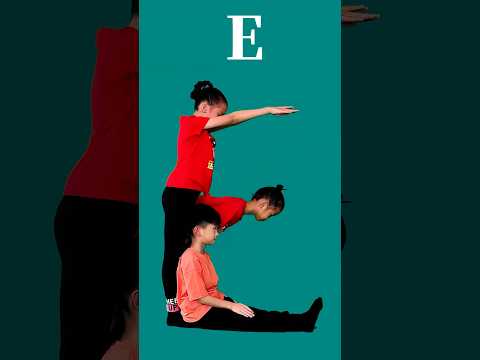 Human Alphabet 034 (A - Z) shorts