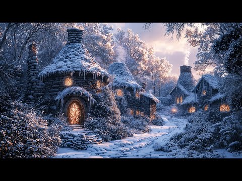🌨️ Winter Lights of the Celtic Village – Relaxing Medieval Music for Calm and Reflection