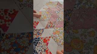 lot of lovely Liberty fabrics in this one! #quilting #epp #englishpaperpiecing