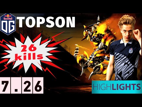 TOPSON (OG) TOP NEW CLINKZ WITH 26 KILLS / Dota 2 Pro Highlights