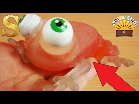 GLIBBER Frosch mit RIESEN Augen und SCHLEIM Füllung - Glibbi Slime Schleim deutsch