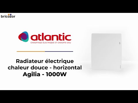 Radiateur électrique à chaleur douce horizontal 1250 W connecté- Agilia ATLANTIC