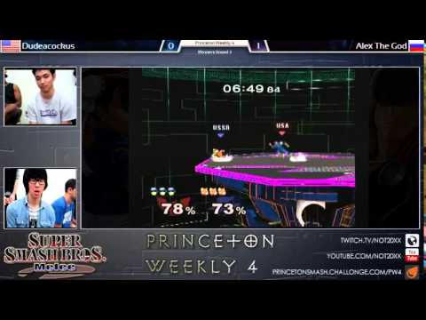 Princeton Weekly 4 - Alex The God (Fox) vs Dudeacockus (Captain Falcon) Winners Round 3