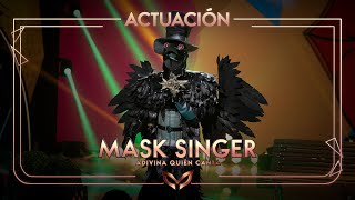 El Cuervo canta &#39;Besos&#39; de El Canto del Loco | Mask Singer: Adivina quién canta