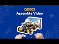 Vídeo - Kit Carro Robô Inteligente 4WD com Rodas Mecanum Omnidirecionais - QD001