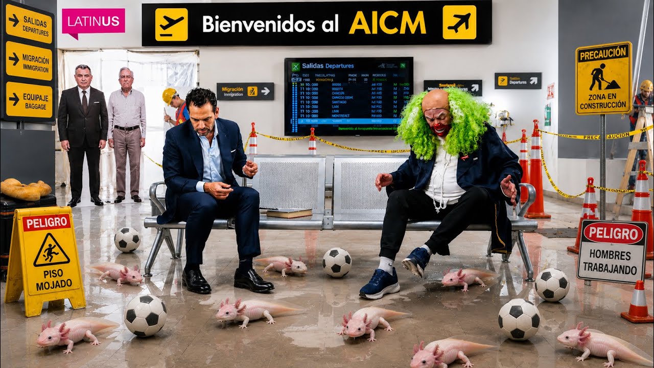 Brozo y Loret en el aeropuerto reinaugurado de la CDMX 