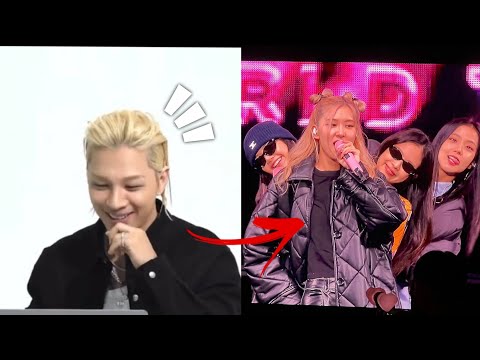 Taeyang react to BLACKPINK teasing him in their concert