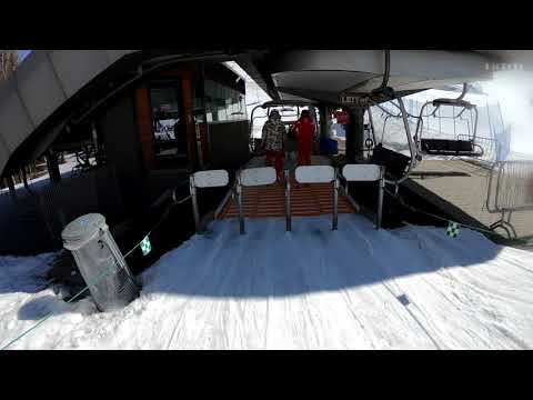 Skiing - How to use a chair lift | Getting on a ski Chair lift | Beginner Video for skiing