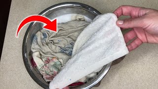 If You Want to Remove Stains and Odors from Kitchen Towels, Soak them in This Solution
