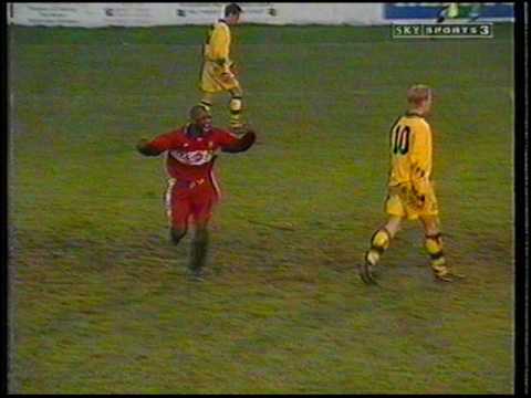 Tamworth v Exeter City 2-2. FA Cup Round 1 1998