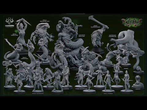 COILS OF DREAD | JULY 2023 Collection (STL Miniatures & 5e Adventure)
