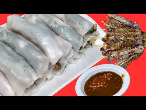 Bánh cuốn thịt nướng