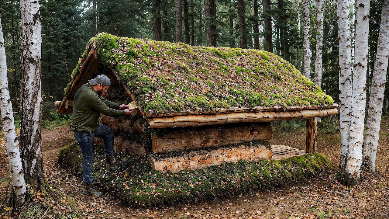 3 ДНЯ ОДИН В ТАЙГЕ! СТРОЮ ГЛУХАРИНУЮ ИЗБУ от А до Я
