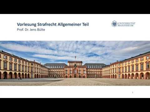 Strafrecht AT Teil 1 (Einführung)